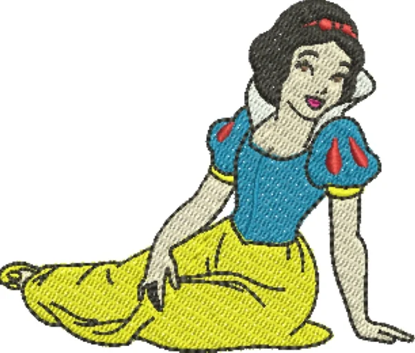Visualização da matriz de bordado Branca de Neve 25