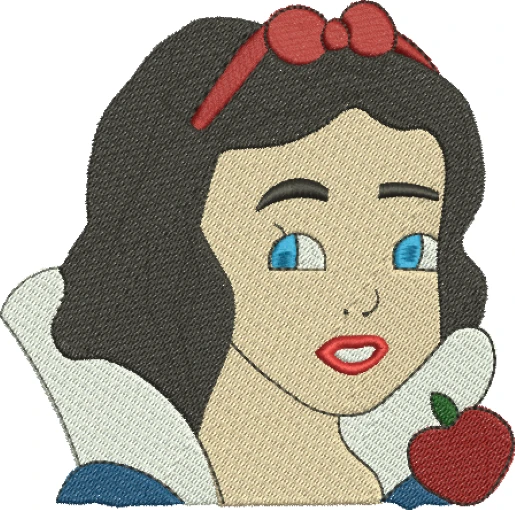 Visualização da matriz de bordado Branca de Neve 26