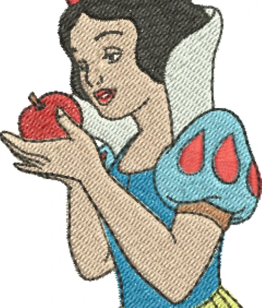 Visualização da matriz de bordado Branca de Neve 32