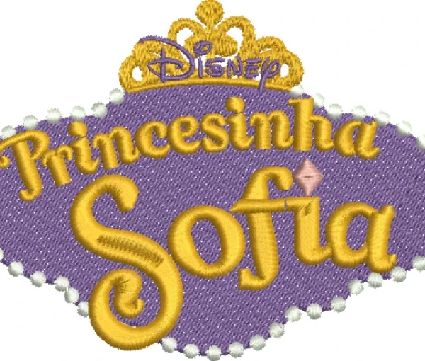 Visualização da Matriz de Bordado Logo Princesa Sofia 52