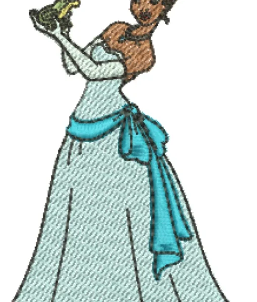 Visualizaçao da Matriz de Bordado Princesa Tiana 95
