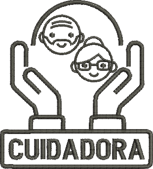matriz de bordado Cuidador de Idosos 47