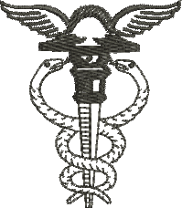 matriz de bordado Caduceu 59