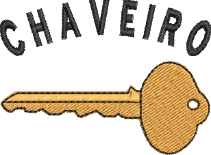 matriz de bordado Chaveiro 66