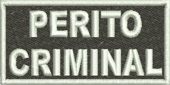 bordado Patch Perito Criminal 01