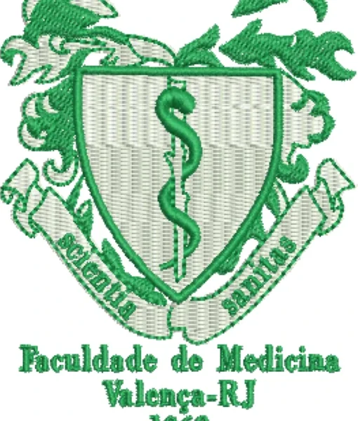 Visualização da matriz de bordado Faculdade de Medicina de Valença