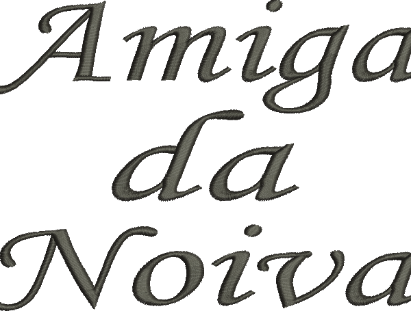 Matriz de Bordado Amiga da Noiva – Três Tamanhos