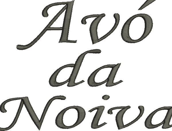 Matriz de Bordado Avó da Noiva – Três Tamanhos