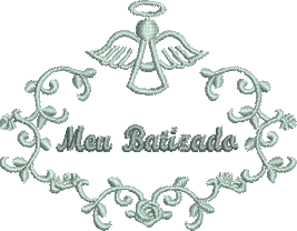 Matriz de Bordado Lembrança de Batismo 11