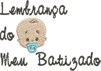Matriz de Bordado Lembrança de Batismo 09