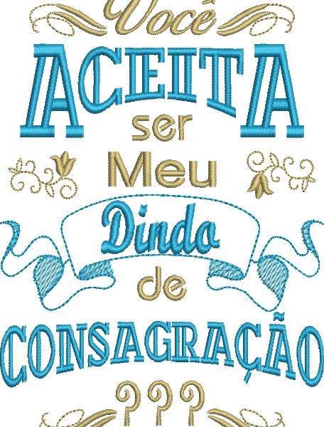 Matriz de Bordado Convite de Consagração 02