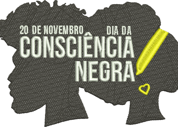 Matriz de Bordado Consciência Negra 04 – Três Tamanhos