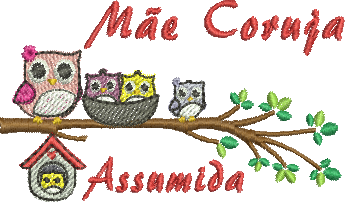 Matriz de Bordado Mãe Coruja 02
