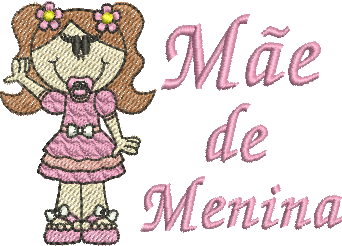 Matriz de Bordado Mãe de menina 22
