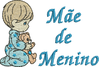 Matriz de Bordado Mãe de menino 40