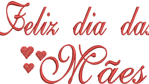 Matriz de Bordado Dia das Mães 48 – Três Tamanhos