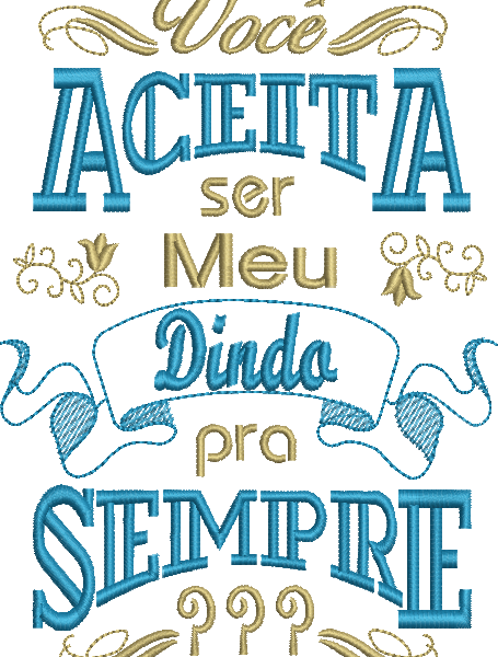 Matriz de Bordado Convite para Padrinho 02 – Dois Tamanhos