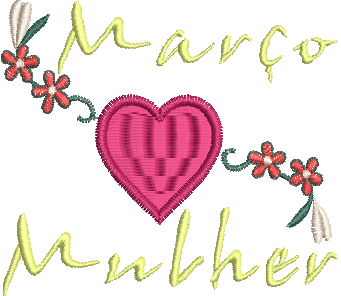 Matriz de Bordado Dia da Mulher 03