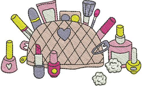 matriz de bordado Kit de Beleza 04