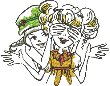 matriz de bordado Amigas 03