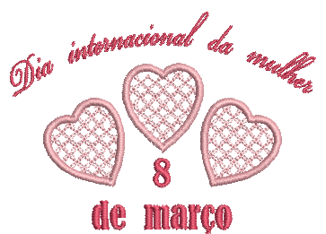 matriz de bordado Dia da Mulher 16