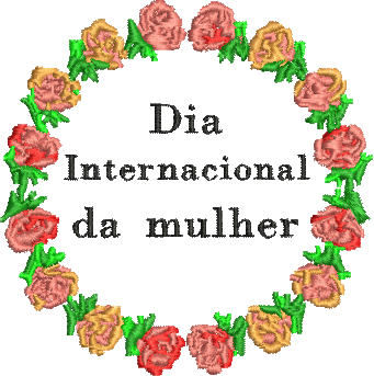 matriz de bordado Dia da Mulher 21