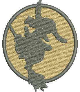 Matriz de Bordado Logo de Bruxa 01
