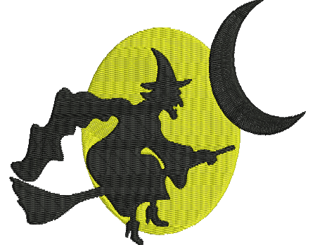 Matriz de Bordado Bruxa 06