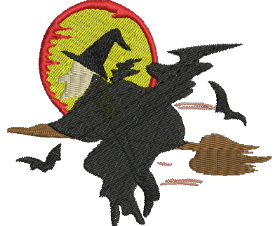Matriz de Bordado Bruxa 08