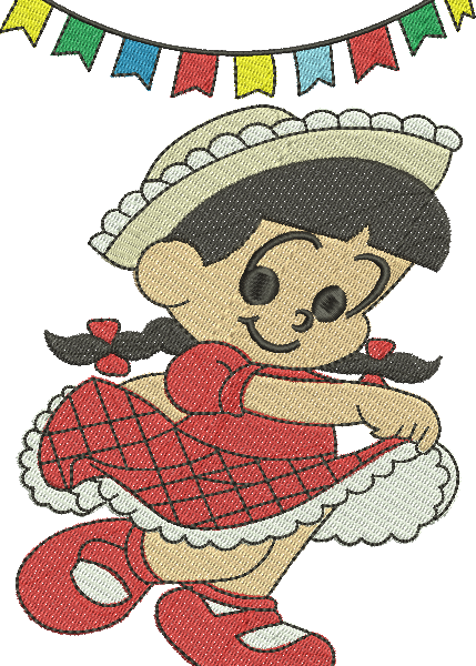 Matriz de Bordado Rosinha Festa Junina 14 – Três Tamanhos