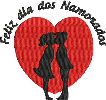 Matriz de Bordado Dia dos Namorados 31 – Três Tamanhos