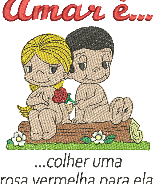 Matriz de Bordado Dia dos Namorados 55 – Três Tamanhos