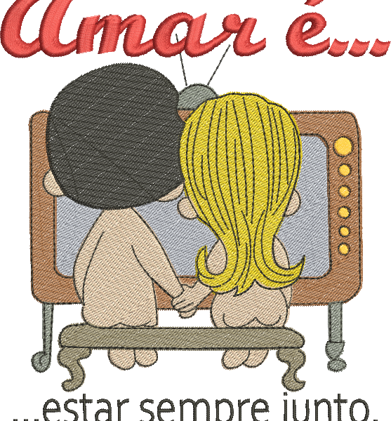 Matriz de Bordado Dia dos Namorados 57 – Três Tamanhos