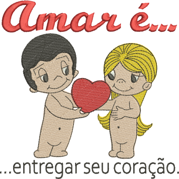 Matriz de Bordado Dia dos Namorados 58 – Três Tamanhos