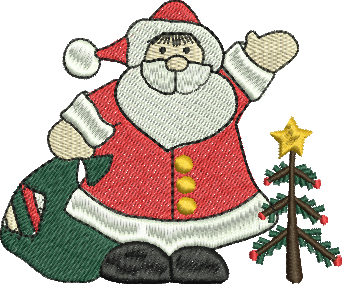matriz de bordado Papai Noel 08