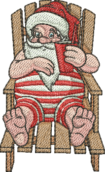 matriz de bordado Papai Noel 09