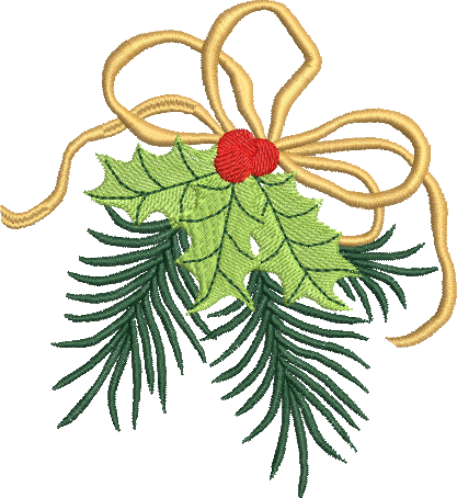 matriz de bordado Enfeite de Natal 05 – Dois Tamanhos