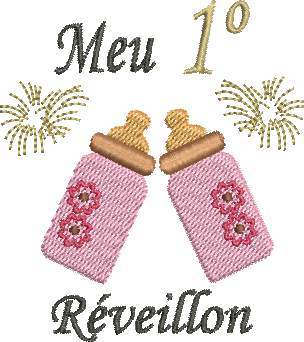 matriz de bordado Lembrancinha de Ano Novo 02 – Três Tamanhos