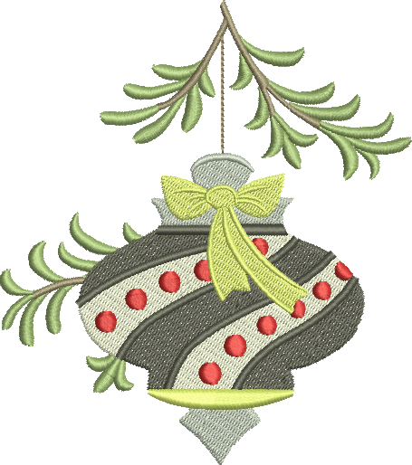 matriz de bordado Enfeite de Natal 06 Enfeite de Natal 06 – Três Tamanhos