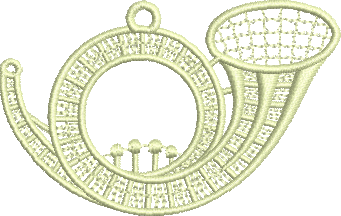 matriz de bordado Instrumento Musical Natalino