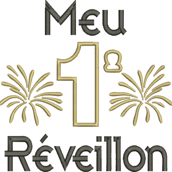 matriz de bordado Lembrancinha de Ano Novo 05 – Três Tamanhos