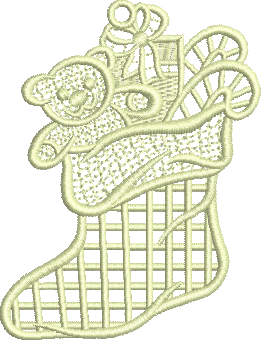 matriz de bordado Meia Natalina 01