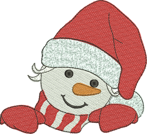 matriz de bordado Boneco de Neve 01 – Três Tamanhos