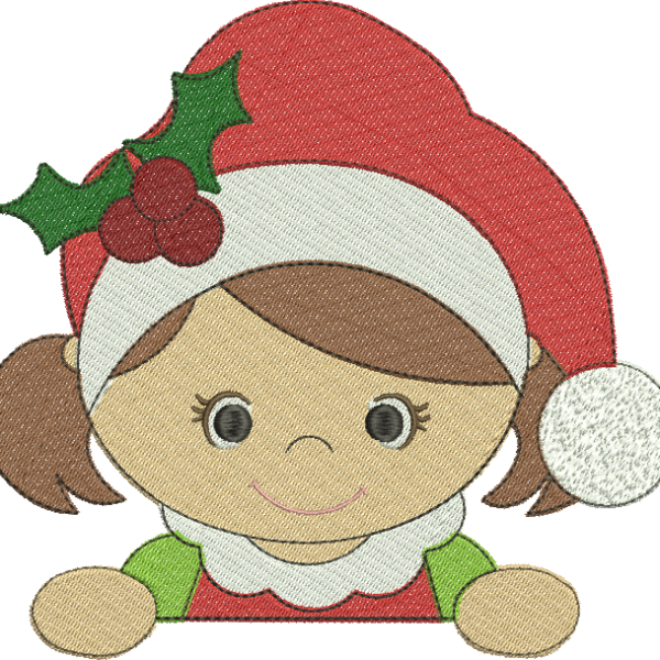 matriz de bordado Ajudante do Papai Noel 01 – Três Tamanhos