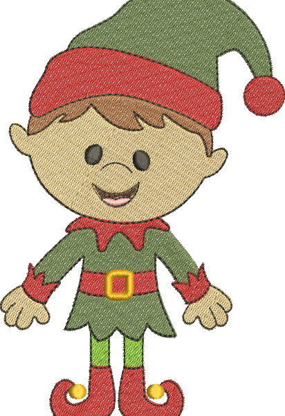 matriz de bordado Ajudante do Papai Noel 03 – Três Tamanhos