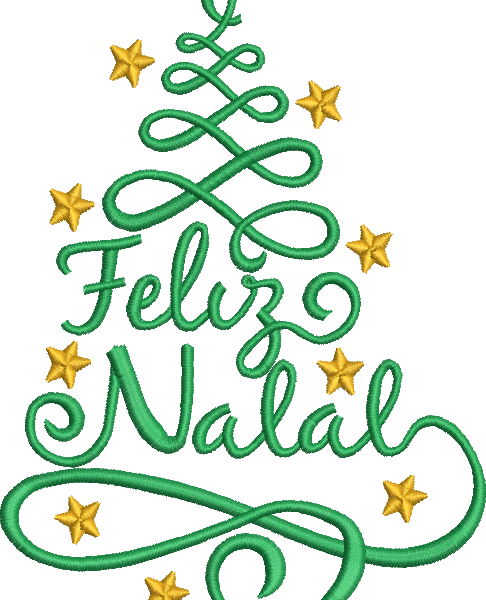 matriz de bordado Arvore de Natal 02 – Três Tamanhos