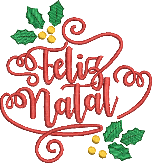 matriz de bordado Natal – Três Tamanhos