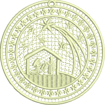 matriz de bordado Presépio