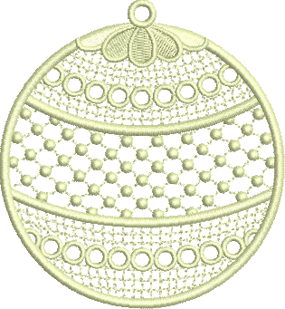 matriz de bordado Enfeite de Natal 08