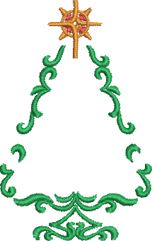 Matriz de Bordado Arvore de Natal 09